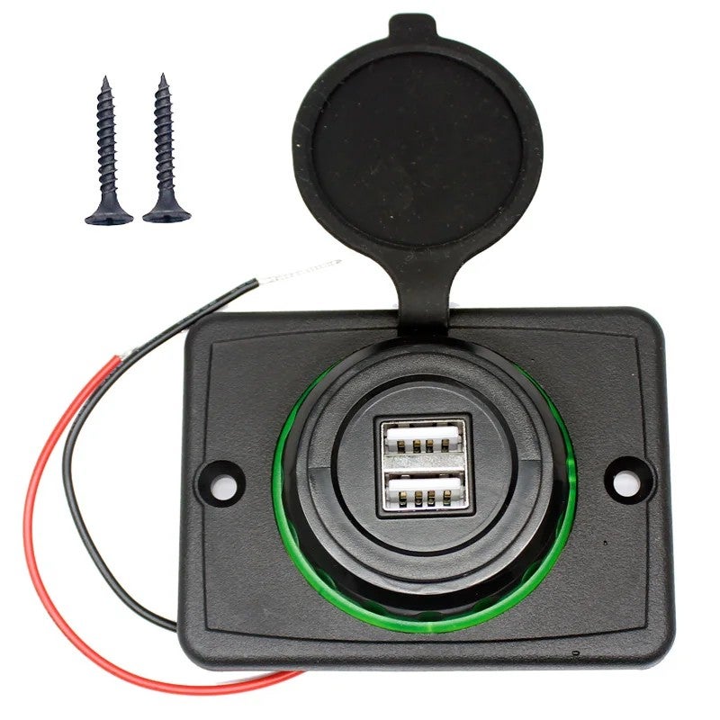 Bluejw Mobile Phone Car Charger, 4.8A Dual USB Car Charger Adapter [12V-24V] Fast Automobile Chargers - Image 1